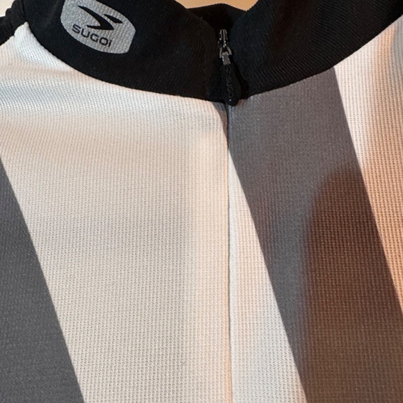 SUGOI Cycling Quarter-Zip SleevelessTop White Multi; Women's Small (6-8) - Picture 6 of 9